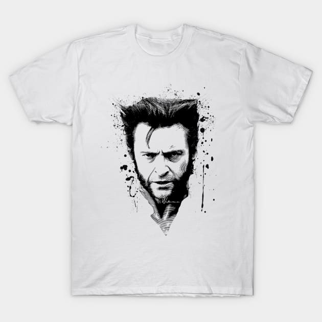 Hugh Jackman Wolverine T-Shirt by Indonexia